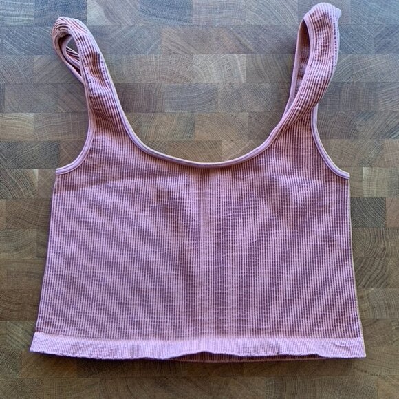 Free People Crop Tank - Light Peach M/L - Picture 5 of 5